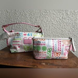 Coach FS8815 Bandana Small Purse & Matching Cosmetic Pouch